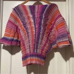 Suel knit vest, size s/m, lilac, orchid, orange color